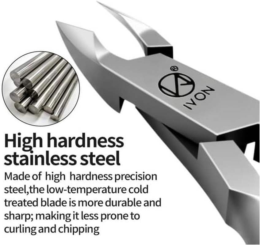 Cuticle Cutter, Non-Slip Cuticle Nippers Made of Stainless Steel, Nail Clippers, Head Cutter, Nail Scissors image number 1