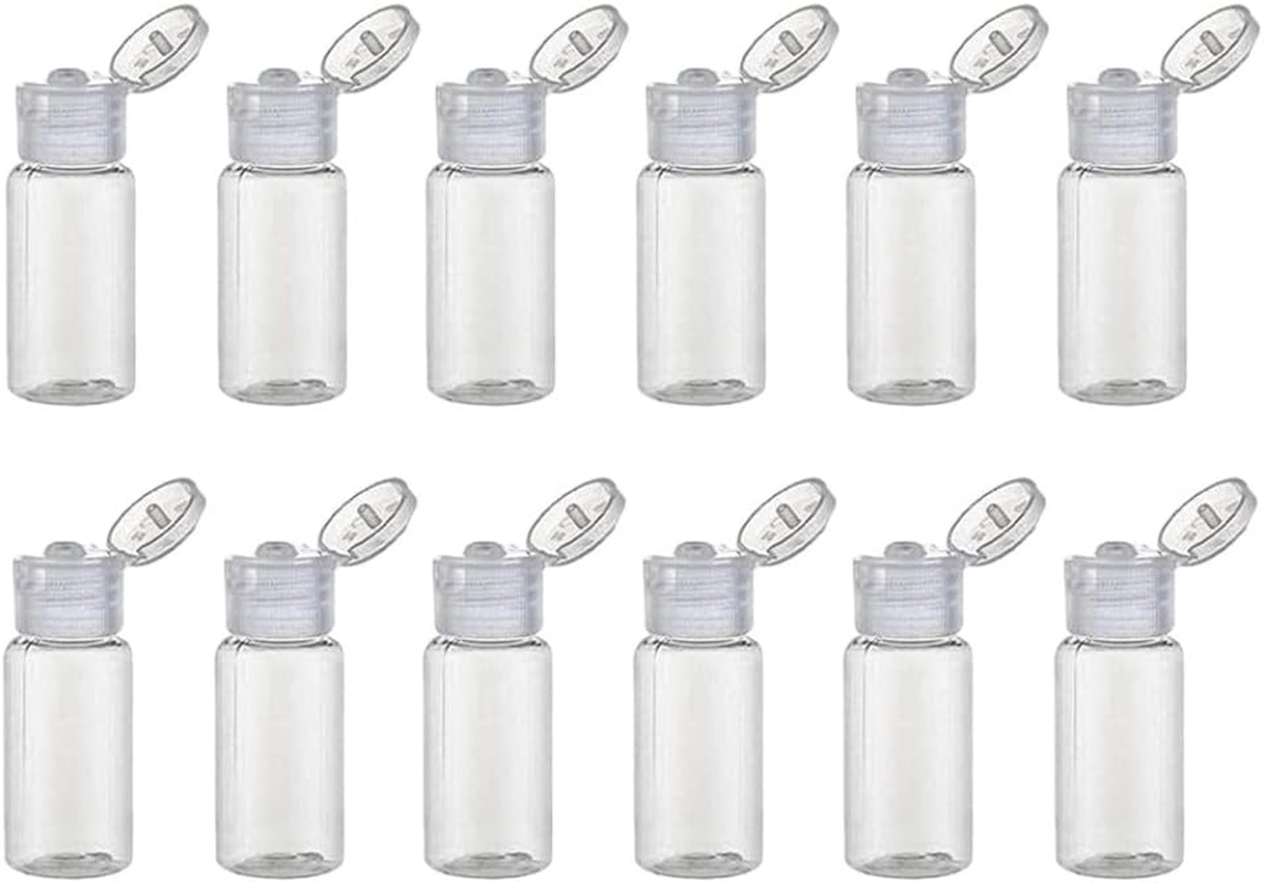 Plastic Sample Bottle Empty Clear Travel Bottles Comestic Containers 20Ml/0.67Oz 12PCS Travel Bottles Travel Containers Empty Clear Bottle Empty Bottle image number 2