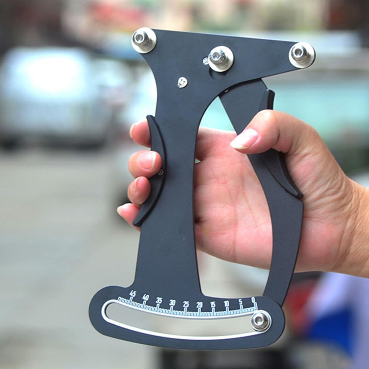 Bicycle Bike Spoke Tension Meter Tool, Aluminum Alloy with Meter Tensiometer, Wire Wheel Set Rim Adjustment for Road Bike Measuring Indicator Voltage Value