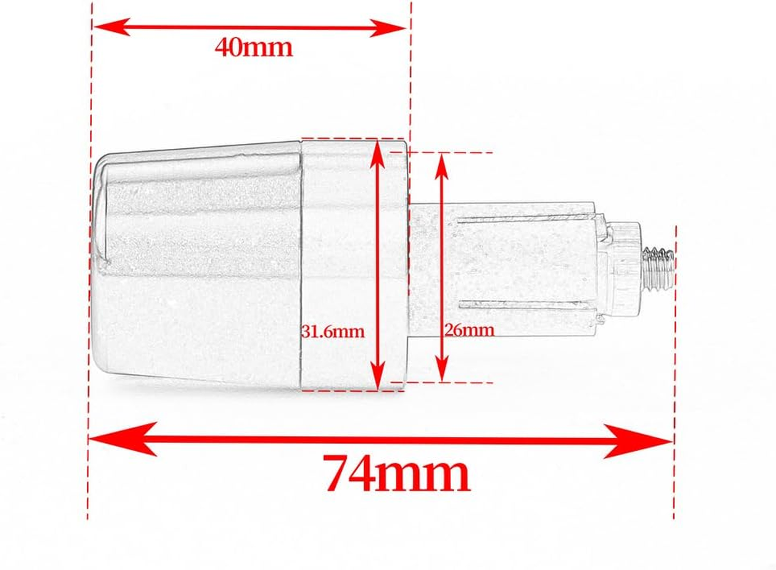 Modeer Handlebar Ends Compatible with CB650R CBR650R (2019-2025) Any Year E-CLUTCH Available Motorcycle Handlebar Grip End Plug Balance Pad Cb 650R Cbr 650R Accessories (Red) image number 4