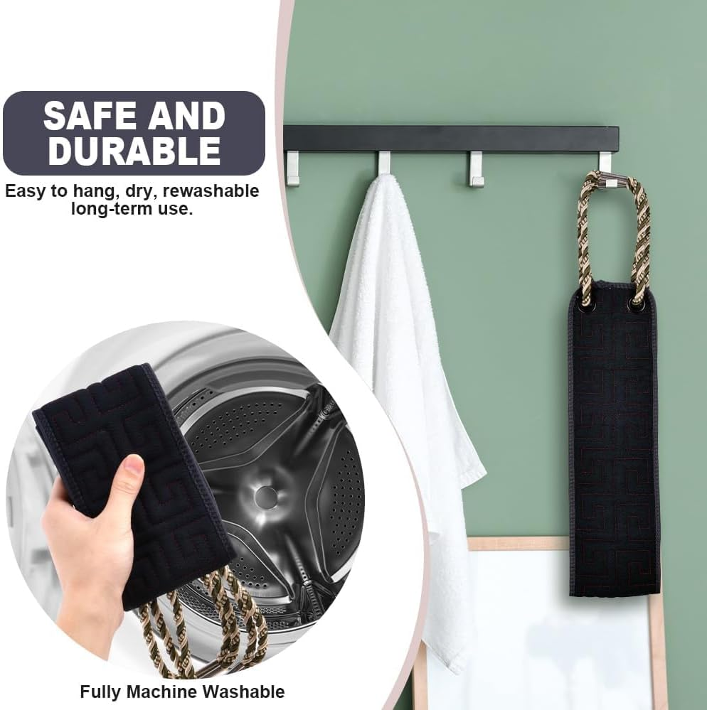 Exfoliating Back Scrubber for Shower, Back Washer with Handles, Soft Bath Scrub for Women and Men, Double-Side Use Washcloth Bath Tool, Extended 70Cm image number 4