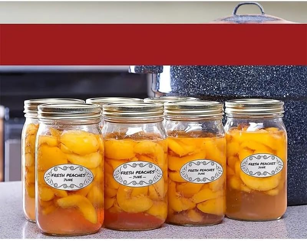 2 Roll Design Food Jar Stickers with Perforation Line,Dissolvable Food Label Stickers with Perforation Line,Canning Labels Food Jar Stickers,Dissolvable Food Labels Dissolvable Canning Labels for Jars image number 3