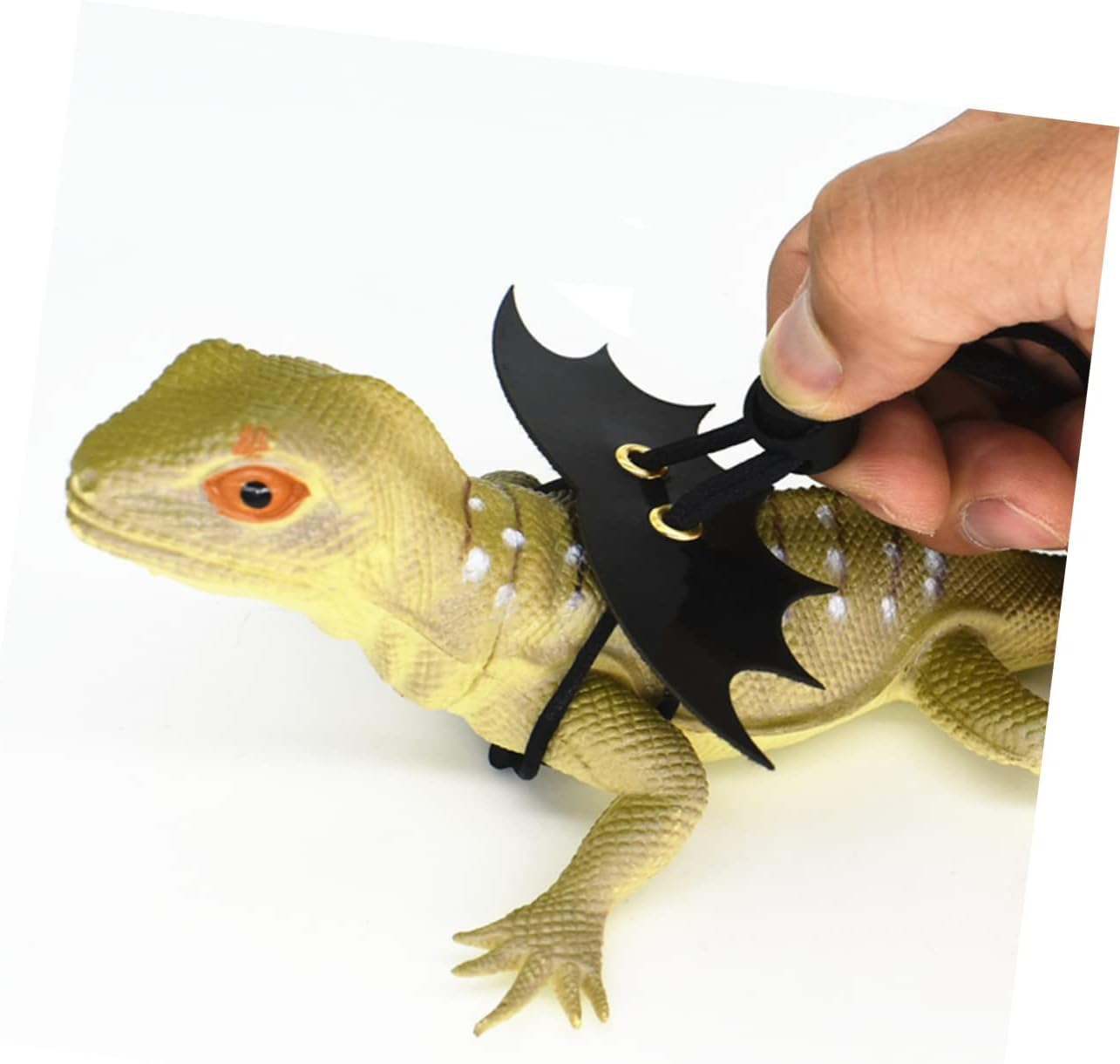 Small Animal Wings Walking Hamster Rope, 2Pcs Small Pet Wings Dragon Harness and Leash,Dragon Leash Harness Bearded Reptile Lizard Rope,Reptile Turtle Leash Gecko Harness Rat Harness and Leash Rope image number 1