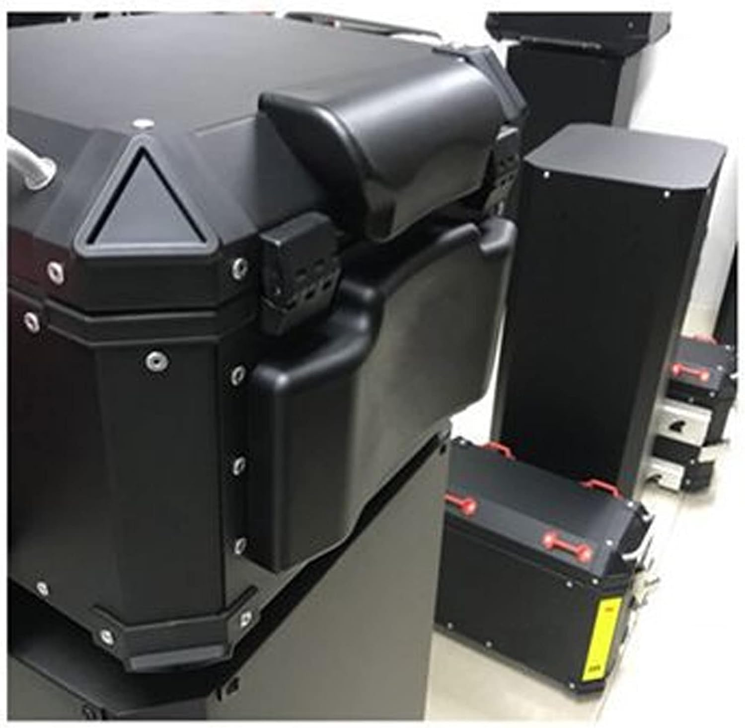 Motorcycle Luggage Box Back Cushion, PU Leather 3Cm Thickness Tail Box Passenger Backrest Support Damping Pad, Rear Top Case Box Cushion Backrest Pad,Motorbike Damping Accessories image number 4