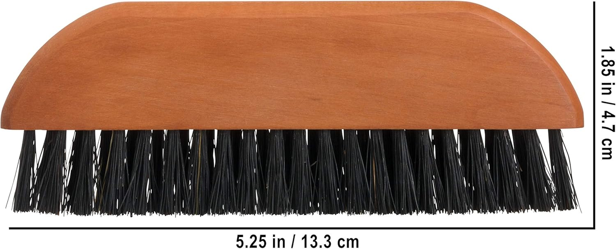 Redecker Natural Pig Bristle Pocket Clothes Brush with Oiled Pearwood Handle, 5-1/2 Inches, Versatile Compact Hand Brush Removes Lint, Pilling and Debris from Garments, Made in Germany - Laundry Brush image number 3