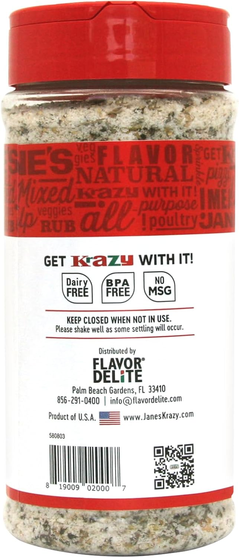 Jane'S Krazy Mixed-Up Original Salt Blend 9.5 Oz (Pack of 3) image number 3