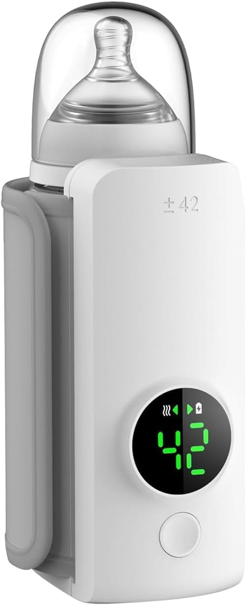 Baby Bottle Warmer, Portable Bottle Warmer with 18W Fast Charging and 6-Speed Temperature Control, 360 Degree Wrap Even Warming image number 6