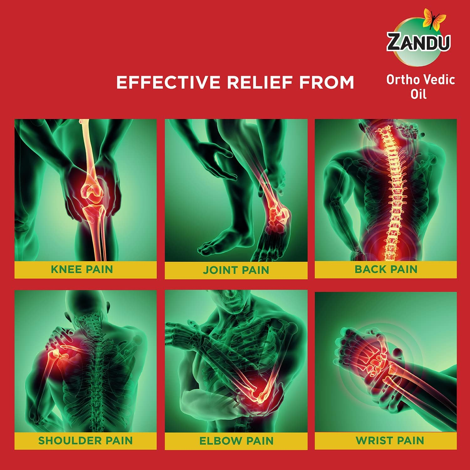Zandu Ortho Vedic Oil | Ayurvedic Oil for Joint Pain, Muscle Pain, Osteoarthritis | Visible Improvement in 7 Days, 100Ml+20Ml Extra image number 5