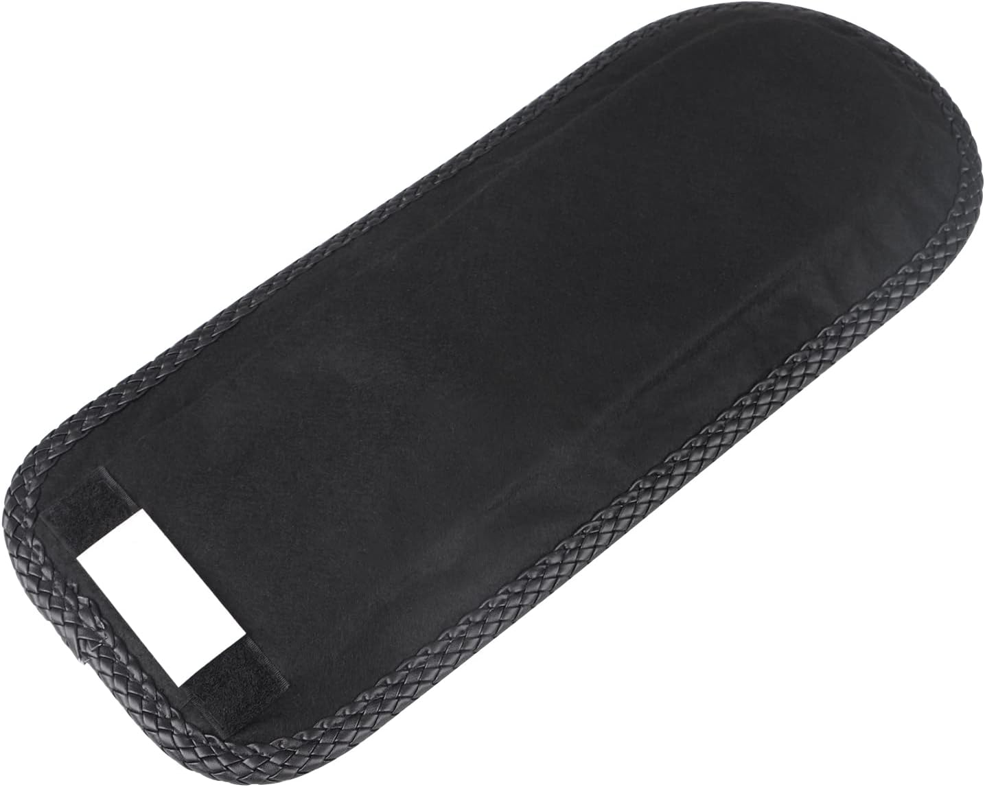 Black Vinyl Leather Motorcycle Smooth Rear Fender Bib for Harley Softail FX/FXR 1984-2006 image number 4