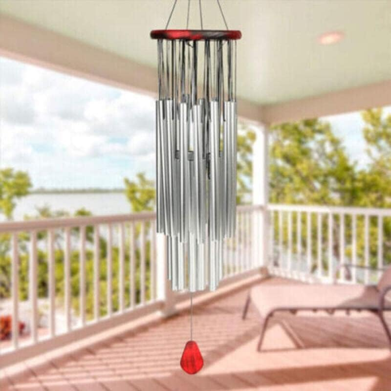 AIMALL Large Deep Tone Windchime Chapel Bell Wind Chimes Outdoor Garden Home Decor, G-Major Pentatonic Scale, 33.5-Inch Height, 7.5-Inch Diameter image number 4