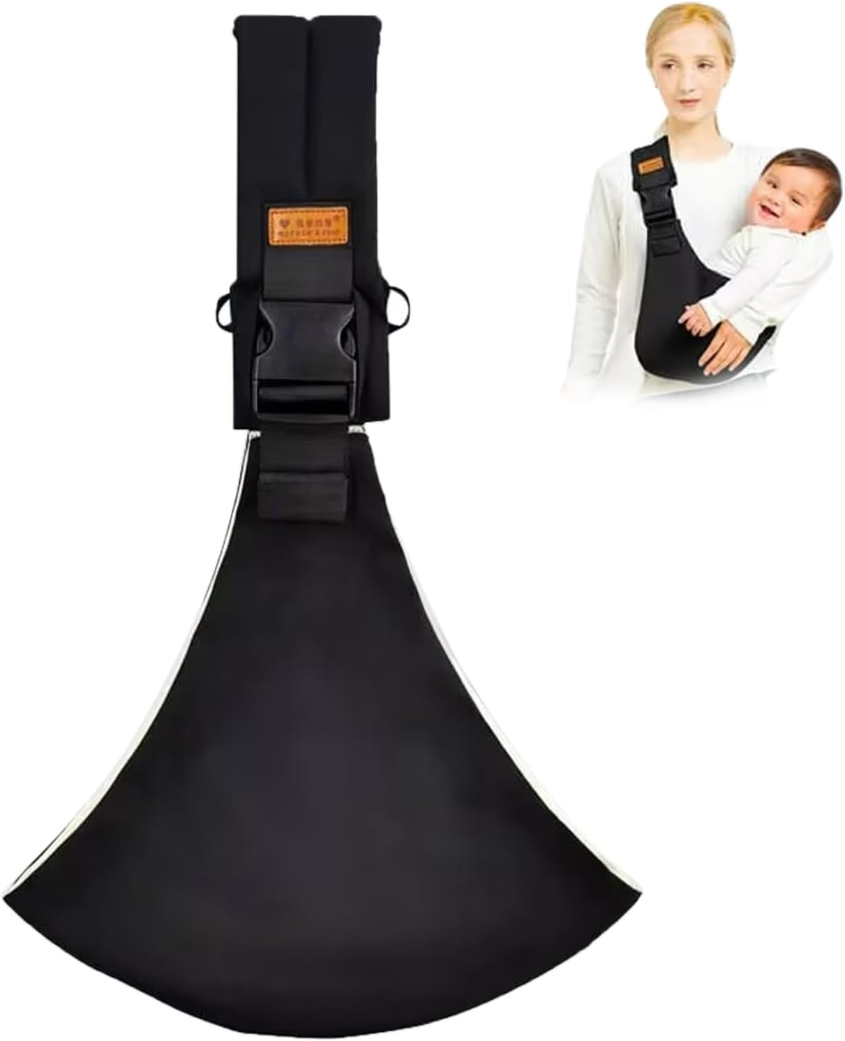 Baby Sling Carrier,Toddler Carrier, 2025 New Baby Sling,Portable and Lightweight Sling,Non-Slip Hip Seat Carrying 10-30Lbs(Black)