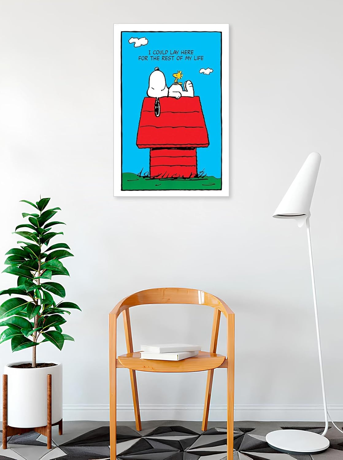 Buyartforless Peanuts Snoopy-I Could Just Lie Here 36X24 Poster, Print, Decorative Accent, Wall Art, Multi-Color (POST PNUTS) image number 3