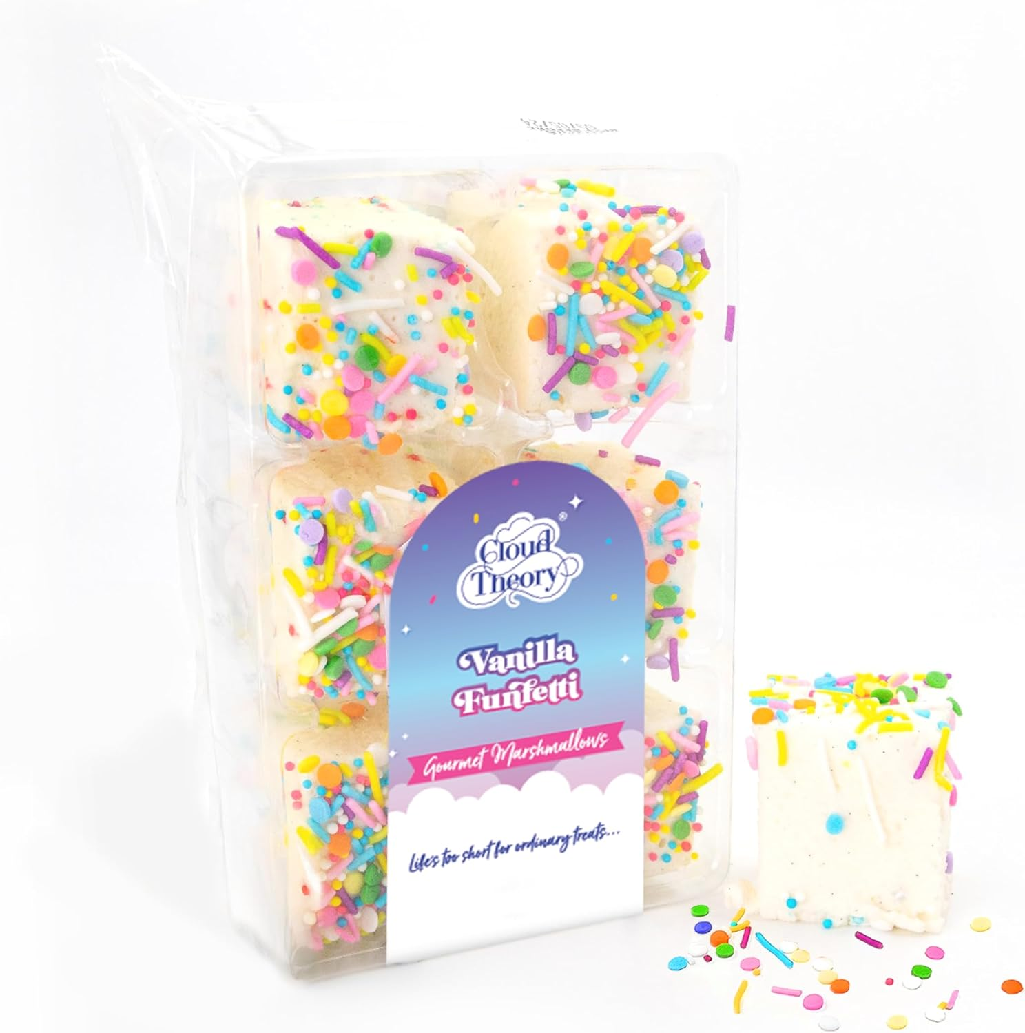 Cloud Theory Vanilla Funfetti Gourmet Marshmallow - 6 Pcs Tray image number 1
