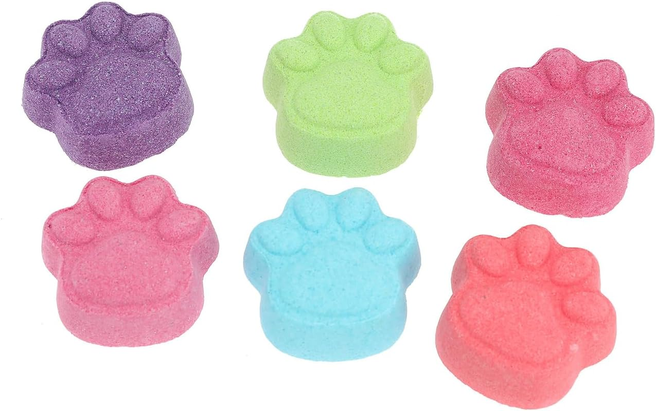 Topmodel 0413242 Bath Fizzer Paw Shape Bath Balls (6 Pieces)