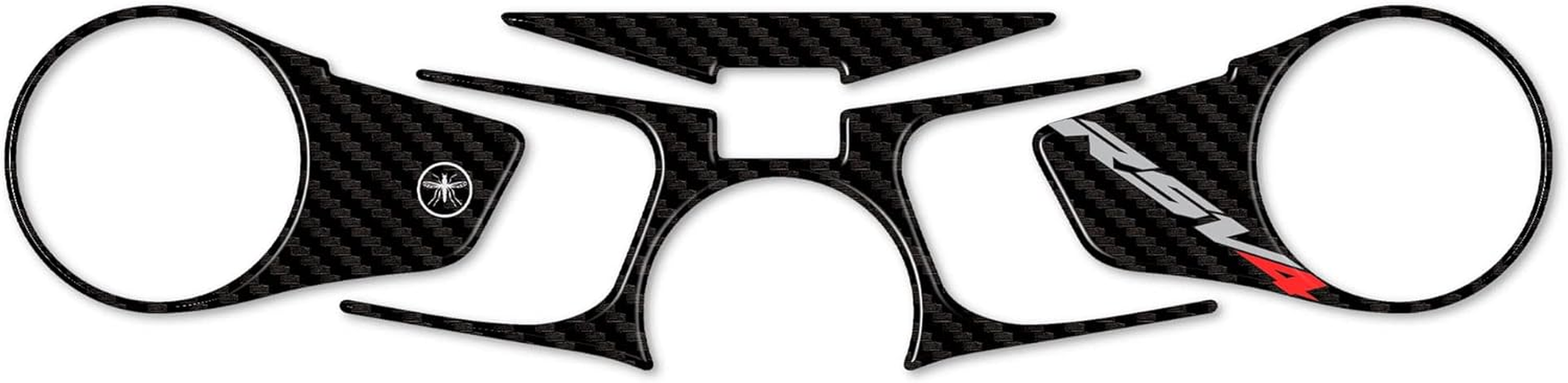 Labelbike - 3D Sticker Protection Fork Plate Steering Compatible with Aprilia RSV4 1100 and RSV4 Factory 2021-2022