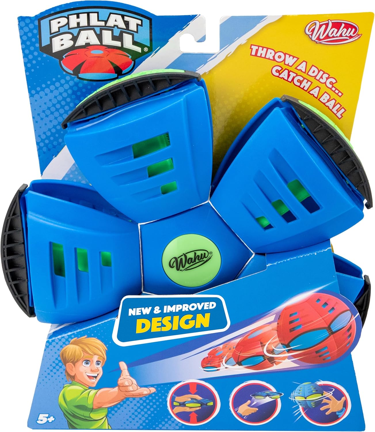 WAHU Phlat Ball Large - Red (23 Cm) | Throw a Disc, Catch a Ball | Ideal for the Garden or the Beach | Kids Outdoor Toys | Ages 6+