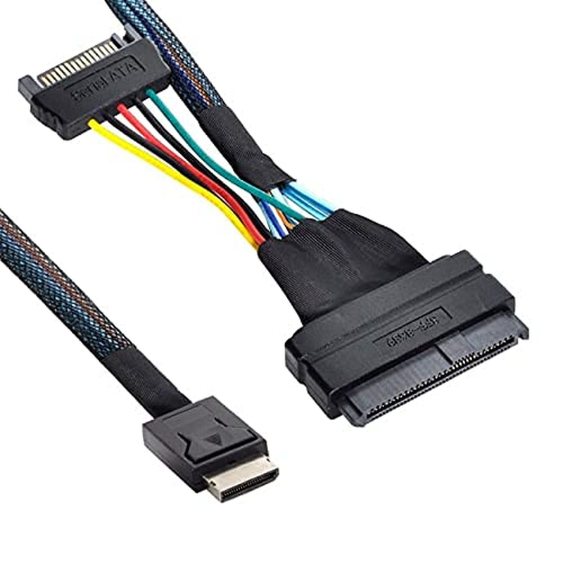 NFHK Oculink SFF-8611 to U.2 U.3 SFF-8639 NVME Pcie Pci-Express SSD Cable for Mainboard SSD image number 4