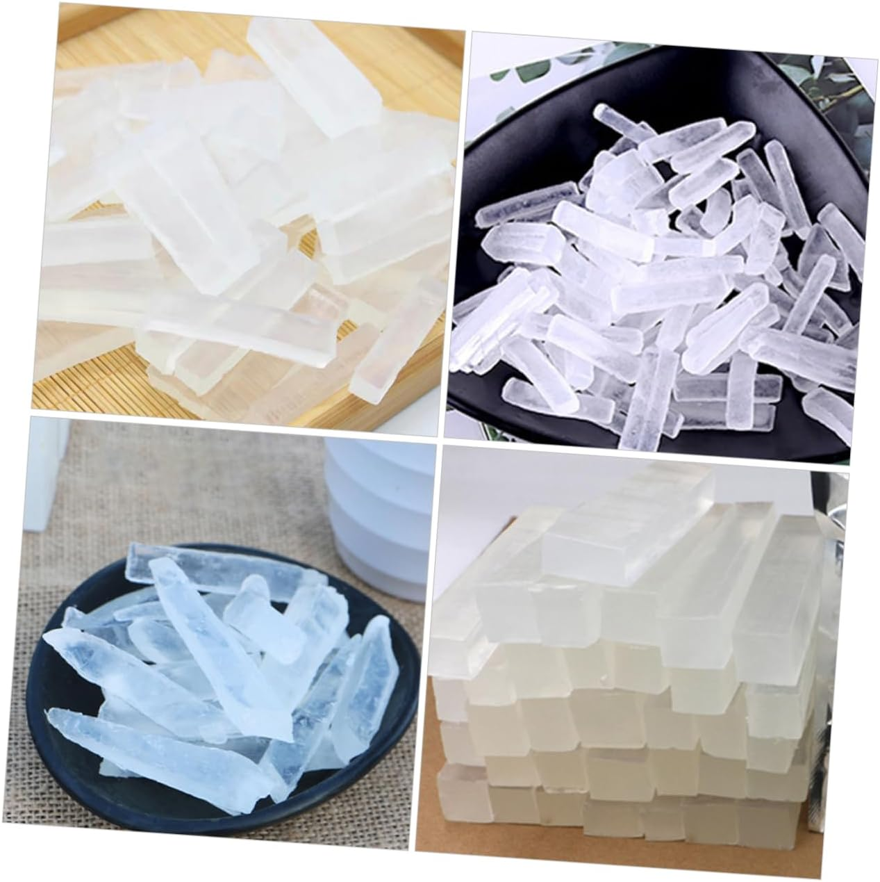 Operitacx 1 Transparent Soap Base Refreshing Skin Scrub Soap Base Handmade Bathing Soap Base Refreshing Skin Soap Bar Base Melt and Pour Soap Base Scrub Soap Bar Base Exfoliating Soap Base image number 1