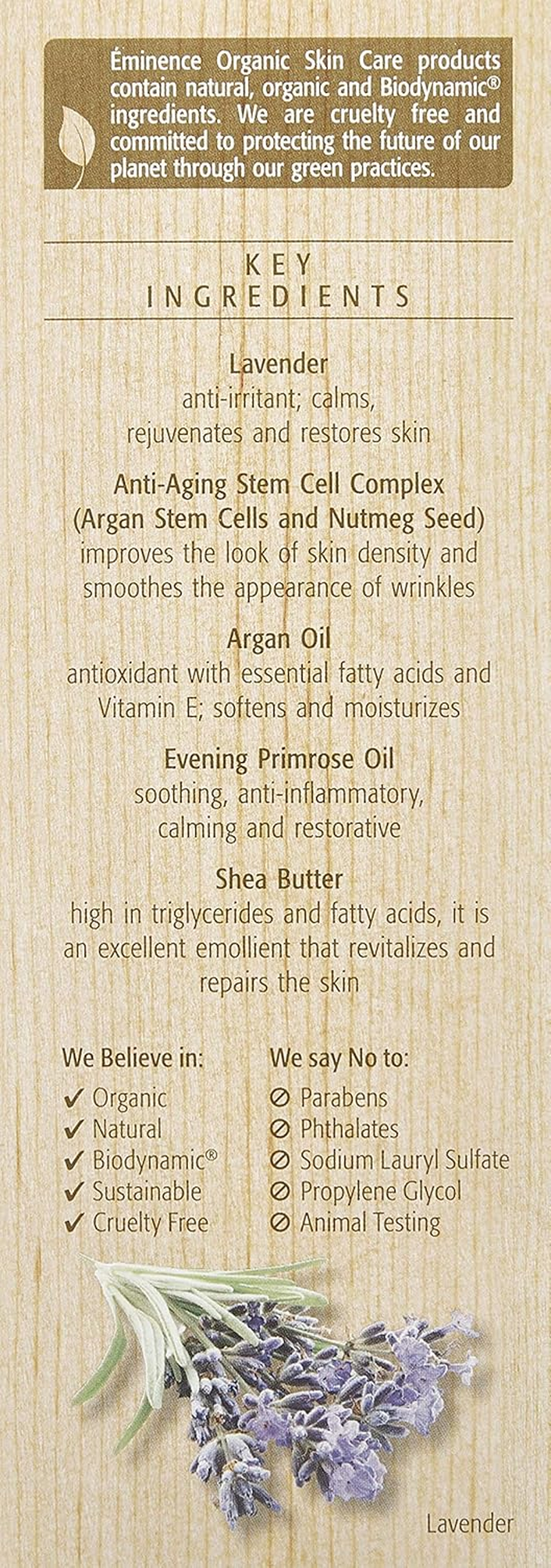 Eminence Lavender Age Corrective Night Eye Cream, 1.05 Ounce image number 1