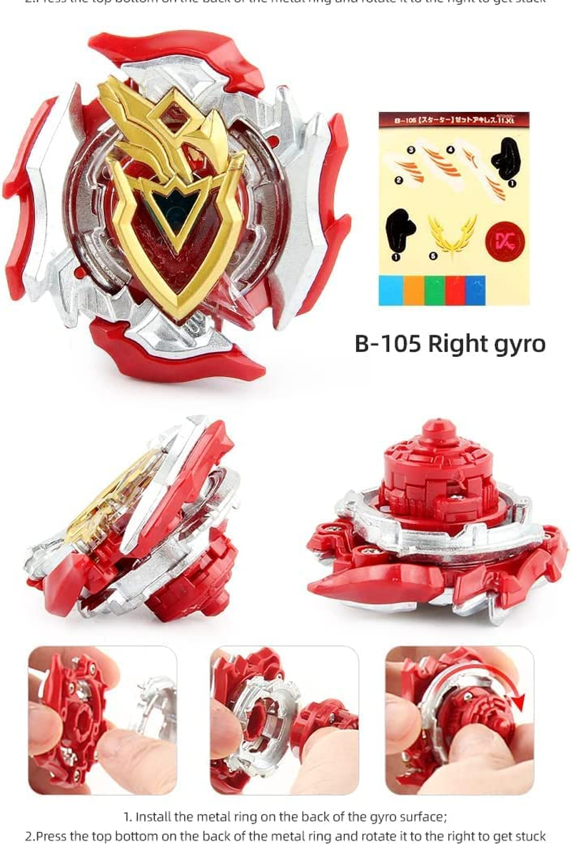 B-Qtech 2 King Set Battling Top with Burst Supergrip Battling Top Launcher Left & Right for Boys