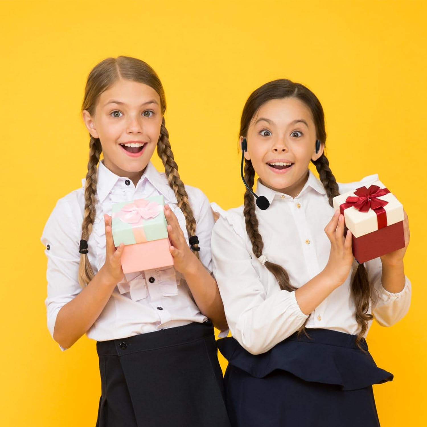 Alipis Fake Head Costume Accessories Headset Singer Headphones Singer Star Dress up Prop Kids Headsets image number 2