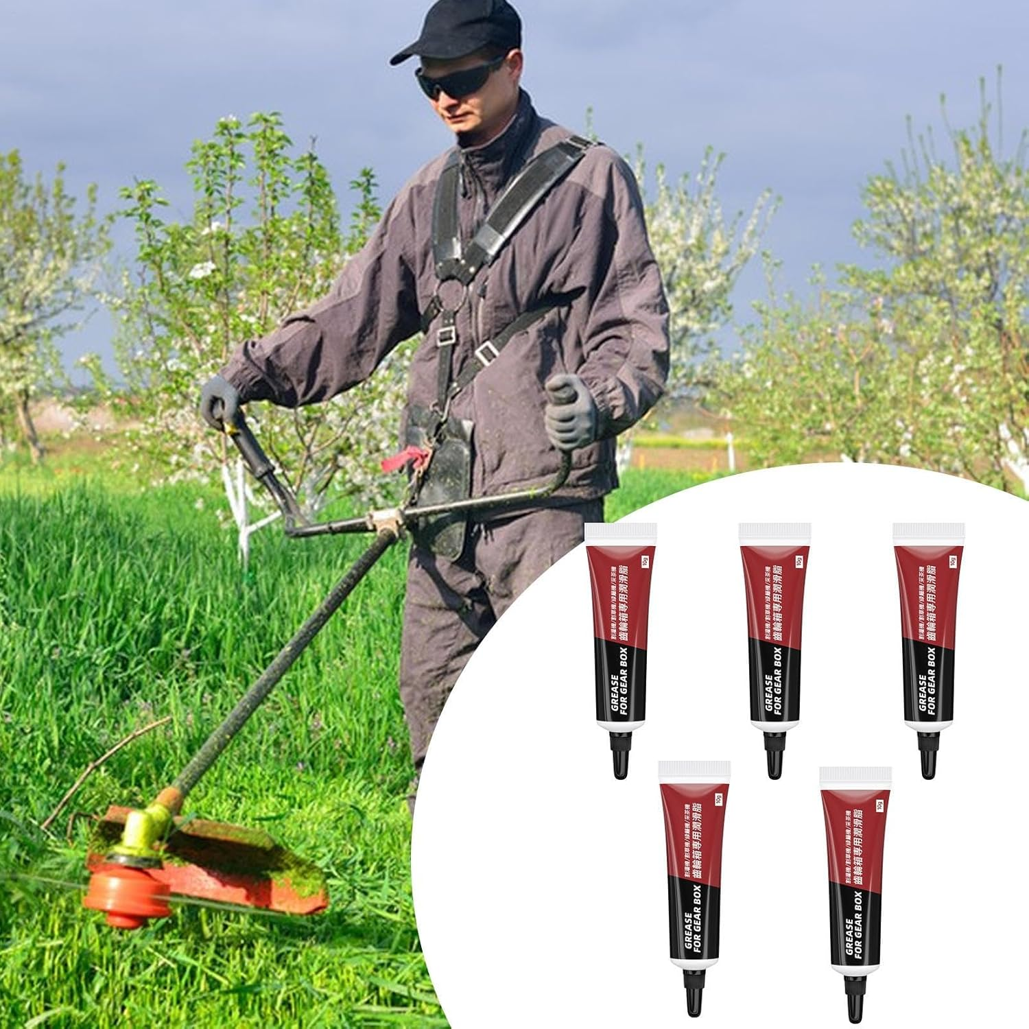 Gear Lubrication Grease - Mechanical Grease Paste, Lubricant Tube | Refueling for Electric Motors, Blades, Lawn Tools, Rotary Machines, Threaded Parts, Maintenance Accessories image number 3