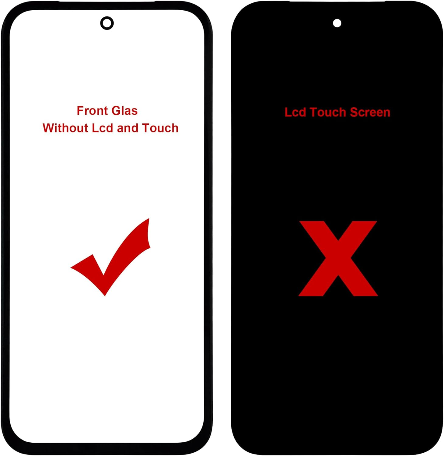 Duotipa Front Glass Display Glass Repair Compatible with Google Pixel 8A, Front Glass Replacement Repair Kit - Includes Tools (No Display and Touch Digitizer) with OCA Adhesive image number 1