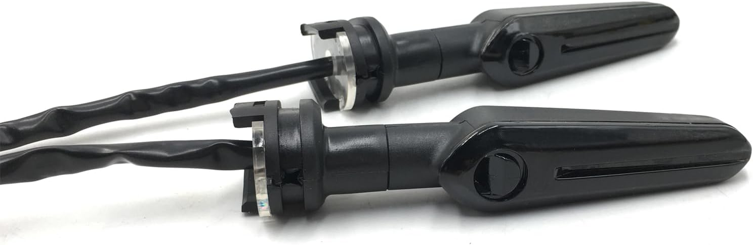 2PCS 12 Leds Motorcycle Turn Signals Water Flowing Indicator Arrow Blinker Lamps Compatible with YAMAHA MT07 TRACER 700 MT09 MT10 MT15 MT125 YZF R1/R3/R6/R6S XSR 700/900 (Smoke) image number 1