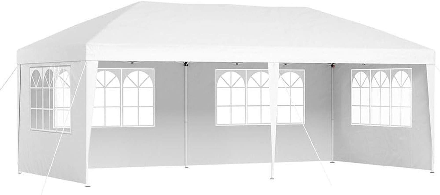 Instahut Gazebo Pop up Marquee 3X6M Wedding Party Outdoor Camping Canopy White image number 6