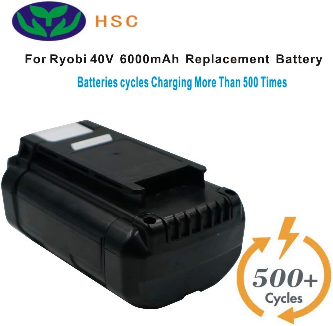 6000Mah 10S2P 18650 Battery Pack RYO40B Li-Ion Battery 40V Replacement for RYOBI 40V Battery OP4026A image number 4
