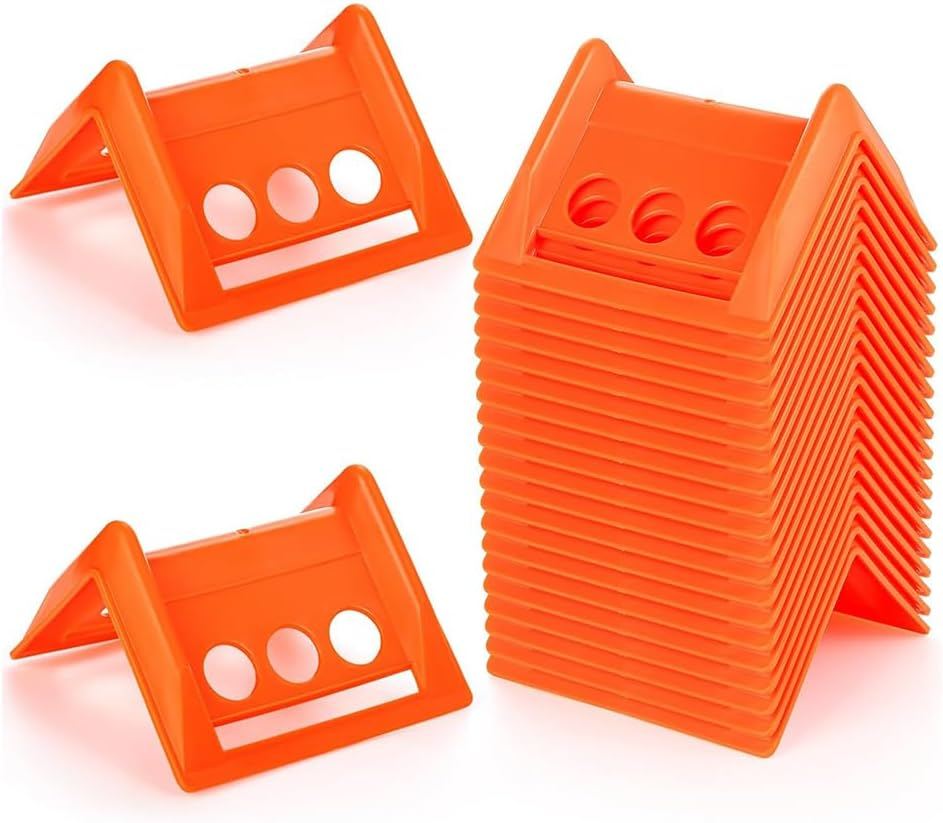 20 Pieces of Cargo Edge Protectors, Plastic Strap Protectors, Pad Protection Straps, Stackable Storage, Protect Cargo Edges, for Transport Cargo Protection (Orange)