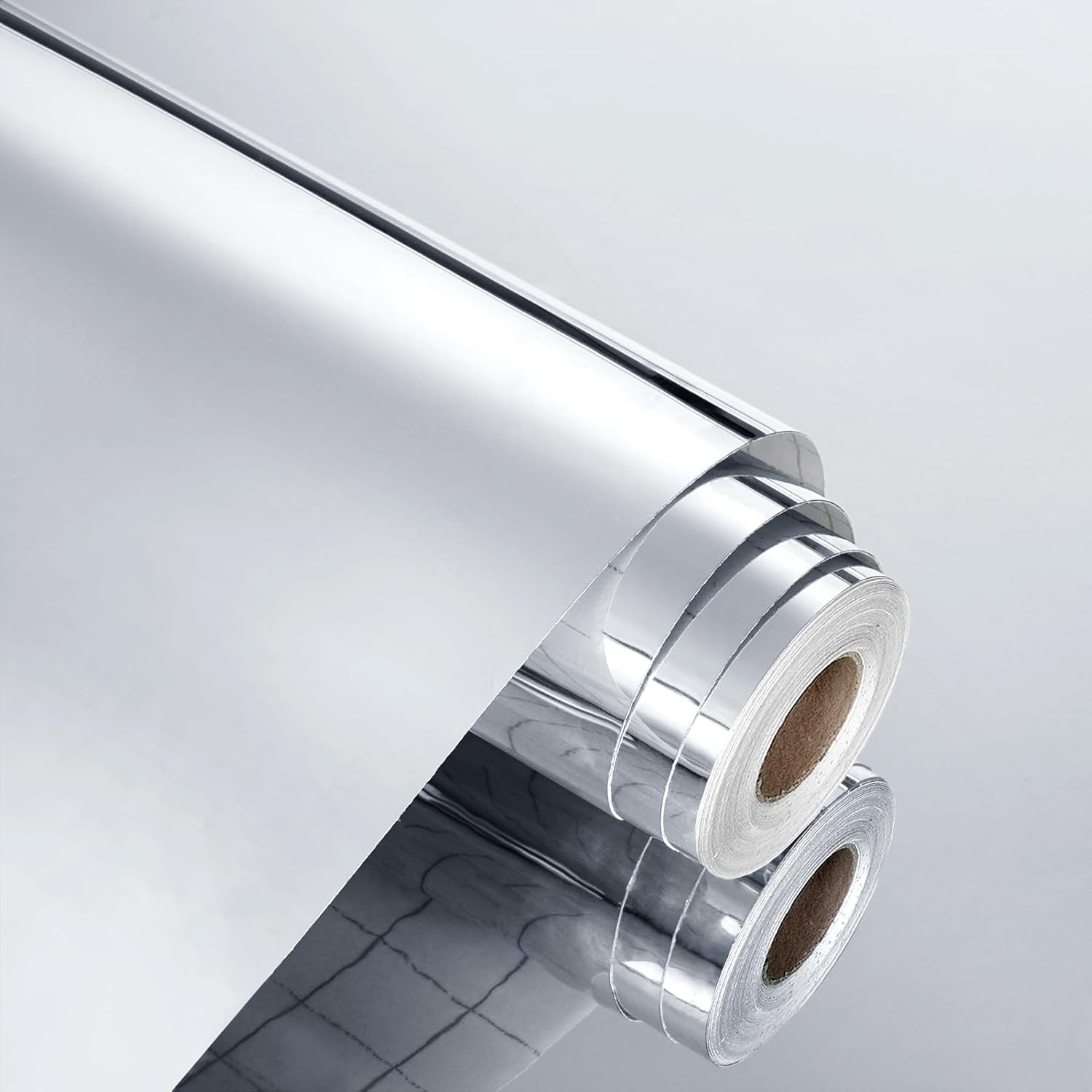 WESTICK Mirror Sticker for Walls Self Adhesive Mirror Contact Paper Peel and Stick Vinyl Mirror Wallpaper Stickers for DIY Home Decor Bedroom Door Cabinets Craft Countertops Dresser 15.75" X 80"