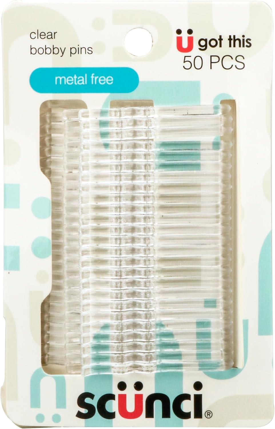 Scunci Clear Bobby Pins &ndash; 50-Pack Invisible Hair Pins for Secure Styling & Everyday Hold image number 3