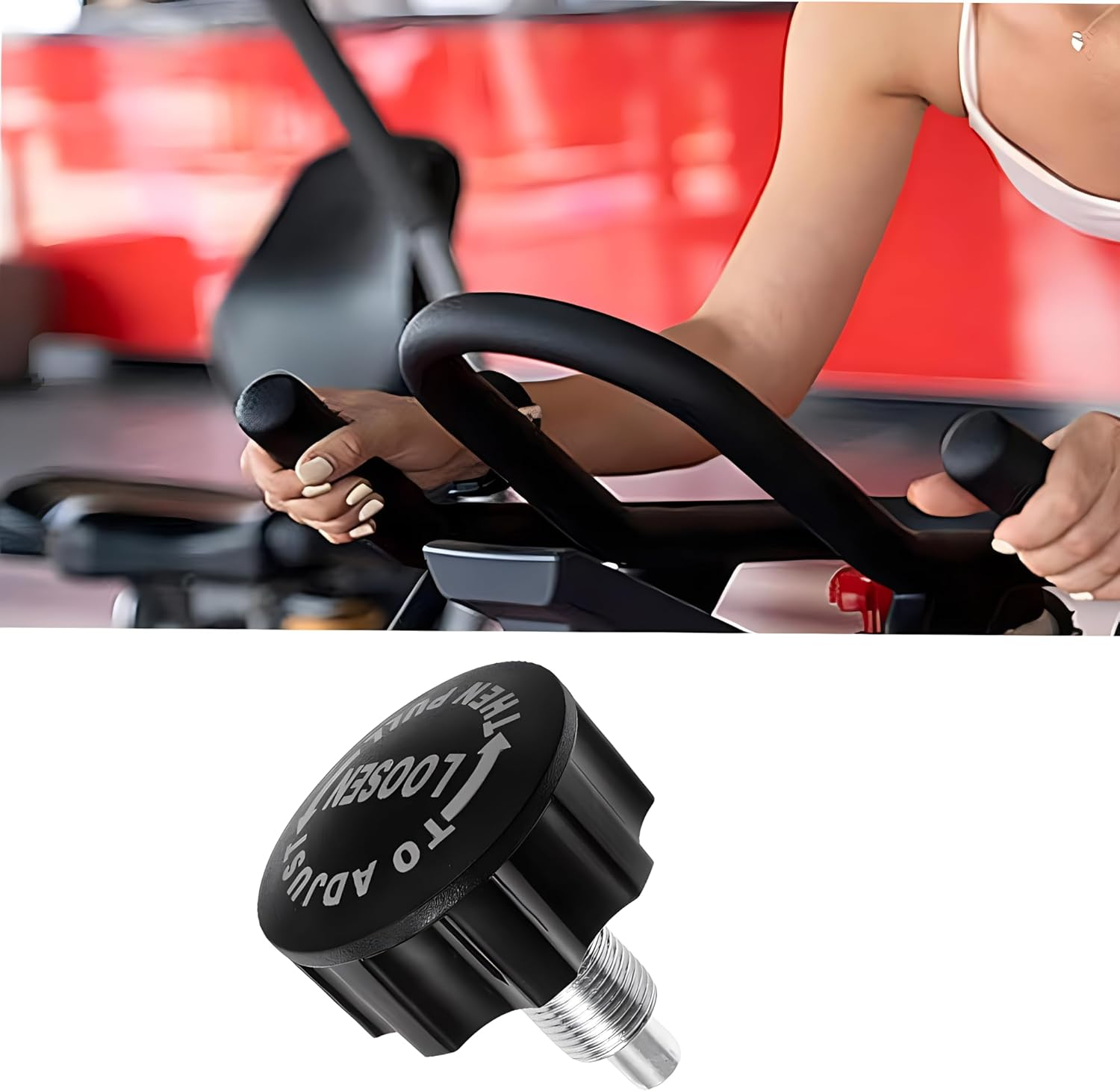 Pull-Up Spring Knob Pop Pin for Most Exercise Bikes Equipment - Compatible with Statioanry Bikes, Weight Benches image number 4