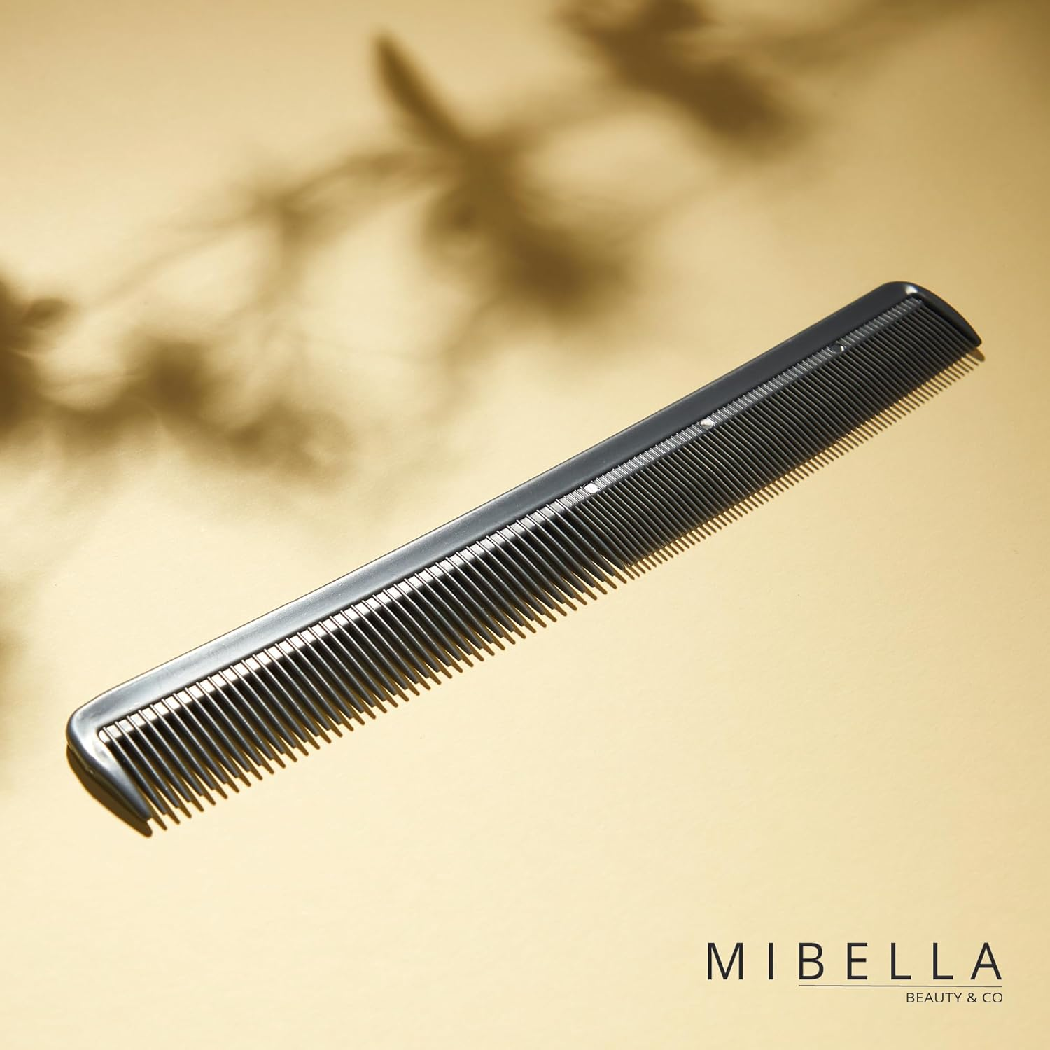 MIBELLA BEAUTY & CO Styling Comb for Men and Women - 2 Teeth Comb Fine Comb for All Hair - Hair Cutting Comb for Professional Use Even at Hairdressers 21 Cm image number 1