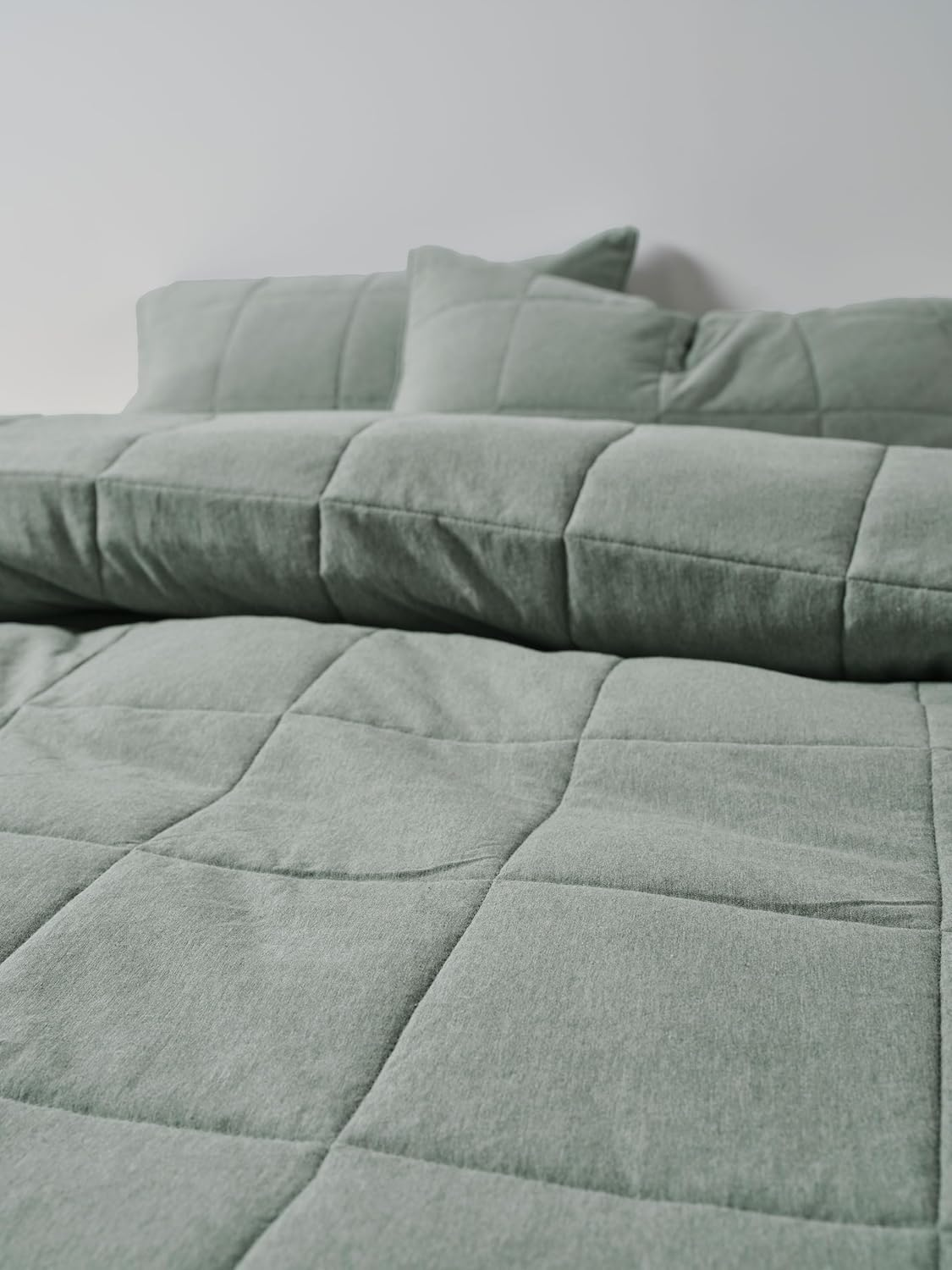 Linen House Ryland Eucalyptus Queen Bed Quilt Cover Set - Grey image number 6