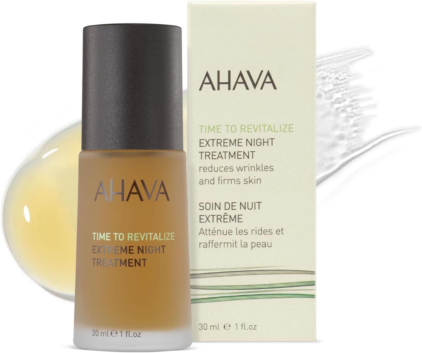 AHAVA Extreme Night Treatment - Exclusive Moisturizer, Neck & Chest Cream, Smoothes Skin & Reduces Wrinkles, Enriched with Patented Extreme Complex, Dead Sea Osmoter, Peptides & Resveratrol 1 Fl.Oz image number 4
