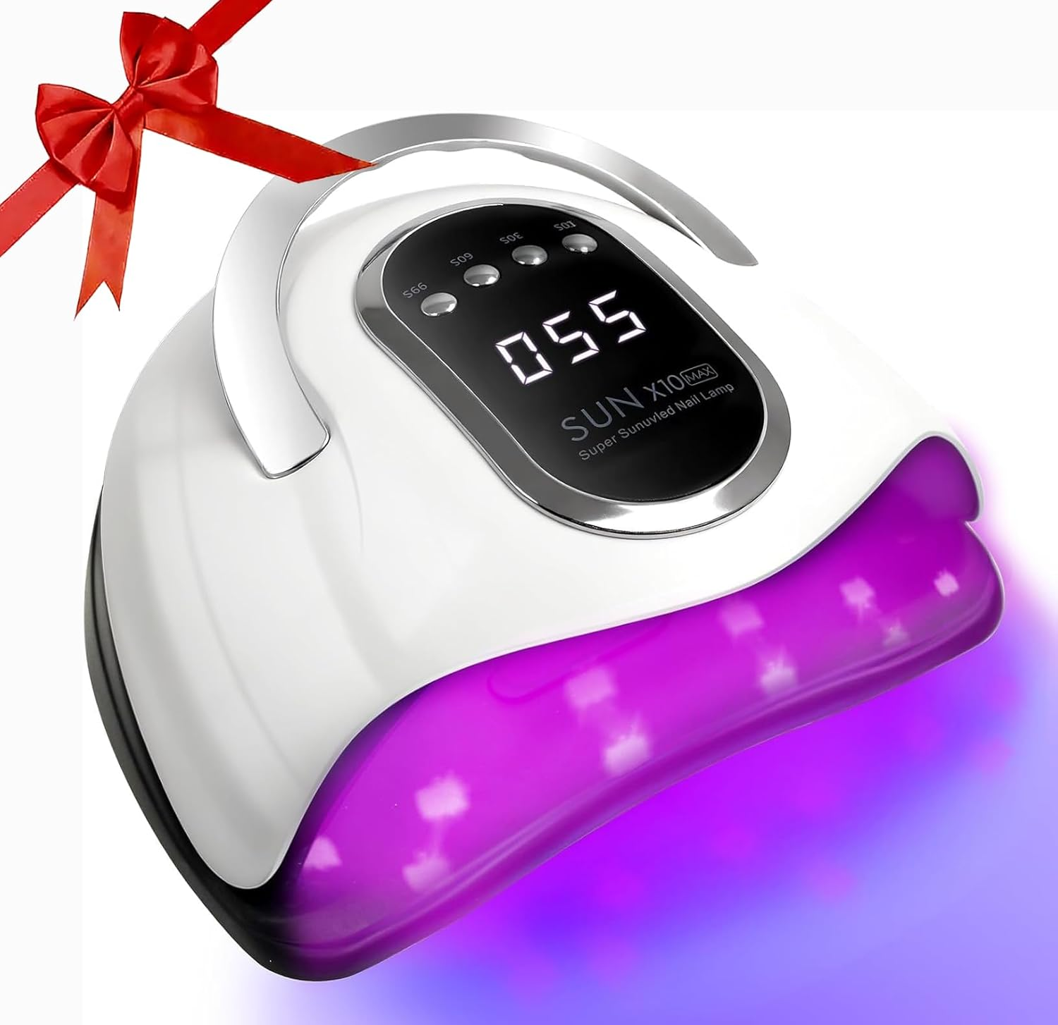 280W UV LED Nail Lamp Light Dryer for Gel Polish with 66 Lamp Beads, 4 Timer Setting & LCD Touch Display Screen, Auto Sensor, Professional Nail Light,2026 Latest Edition (Blue Light)