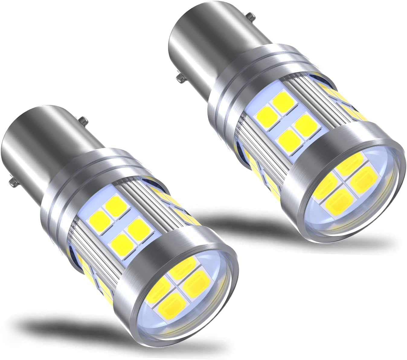 Lamptobe P21W 1156 Ba15S LED Bulb 6000K White 6W Super Bright 24-SMD 2838 Chipsets DC 10-24V LED Light Bulbs for RV Interior Lights Auto Backup Reverse Light Tail Turn Signal Position Lights 2PCS image number 5