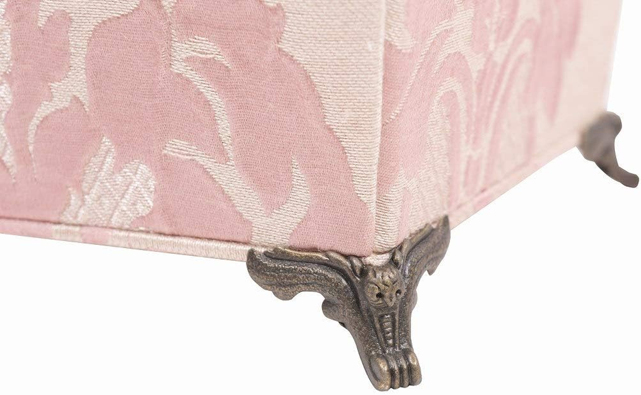 Jennifer Taylor 33026BX Cartonnage Tassel Trash Can, Beauty Salon, Nail Salon, Cosmetics, Makeup, Leone PK Pink Leone image number 4