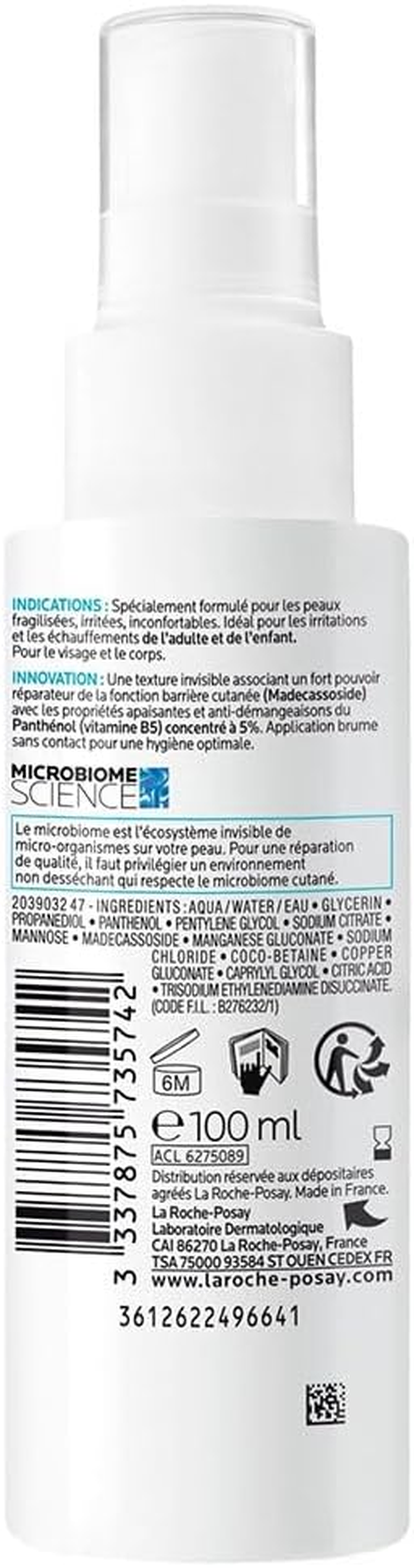 La Roche-Posay Cicaplast B5 Soothing Repairing Facial Spray 100 Ml image number 2