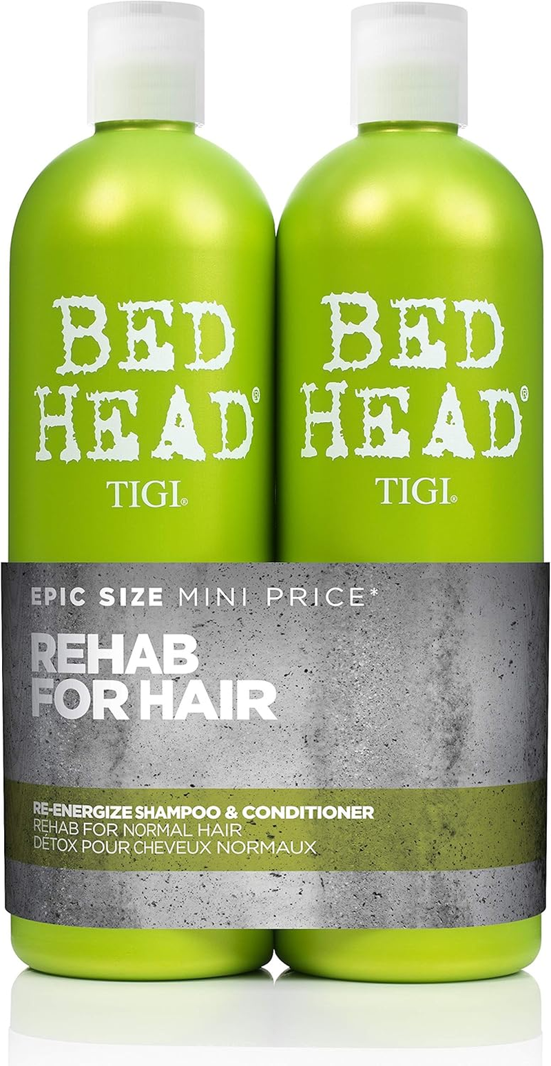 TIGI BED HEAD 2X750ML DUO SHAMPOO & CONDITIONER RE-ENERGIZE image number 5