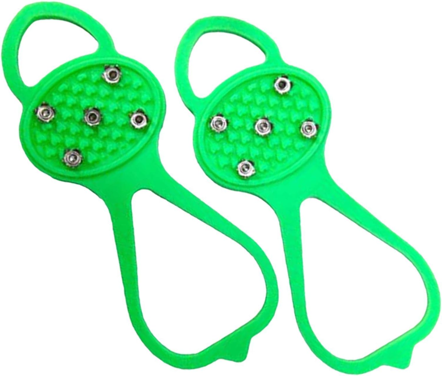 Gripper Spikes | Boot Spikes for Snow and Ice with 5 Tooth, anti Slip Rubber Grips Spikes Ice Cleats Snow Grips Ice Fishing Gear for Shoes And