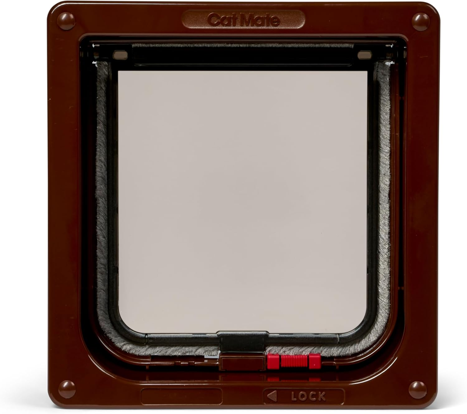 Cat Mate 2-Way-Locking Cat Flap with Door Liner to 50Mm (234) - Secure Lockable Door for Small to Medium Sized Cats, for UPVC, Wood and Wall, Brown image number 2