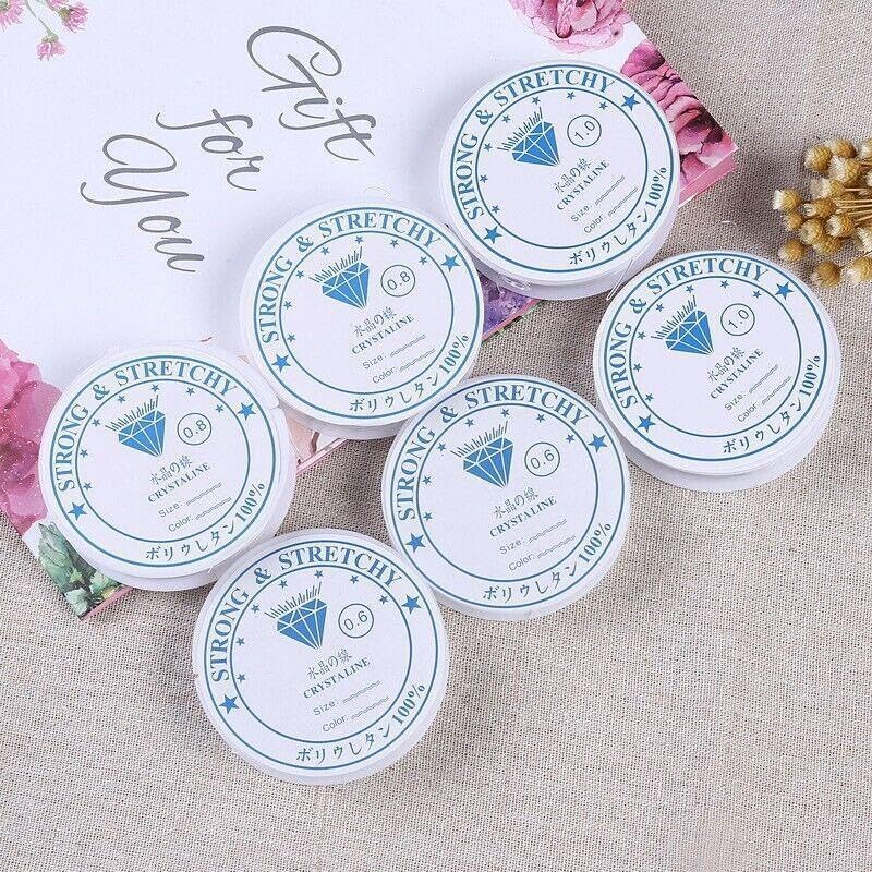 AIMALL Super Stretch Elastic Cord String Beading Crystal Line DIY Jewelry Bracelet Rope 0.6 MM image number 5