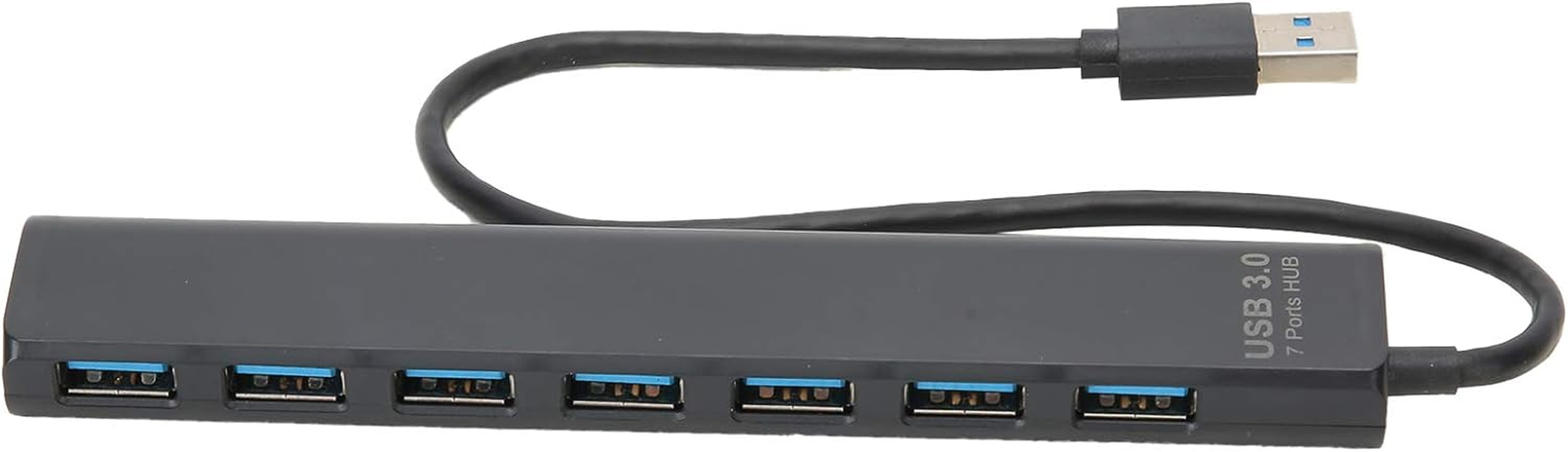 7 in 1 Hub, Black 5GB Plug and Play High Speed Transmission Network Adapter, for Office Home