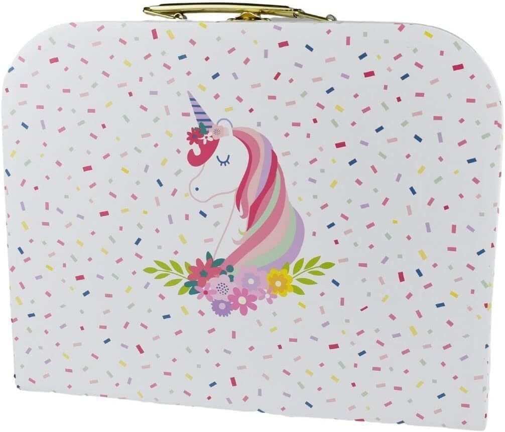Kaper Kidz DELUXE UNICORN TIN TEA SET in Suitcase 18-Piece: Perfect Pretend Play Tea Party Fun! image number 3
