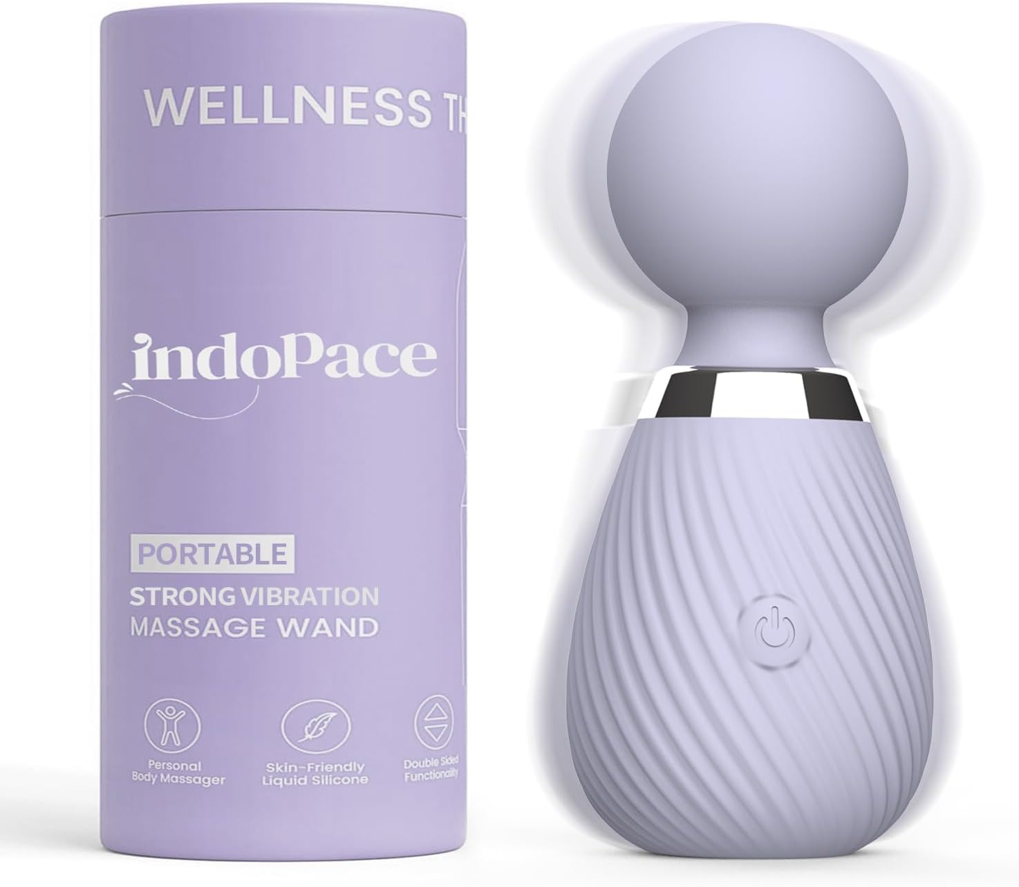 Indopace Vibrator Wand Sex Toys [Clit Stimulator Vibrators] Vibrator for Woman | Sex Toy | Gifts for Women | 10 Patterns & Speeds of Pleasure | Quiet & Small | Adult Sex Toys image number 2