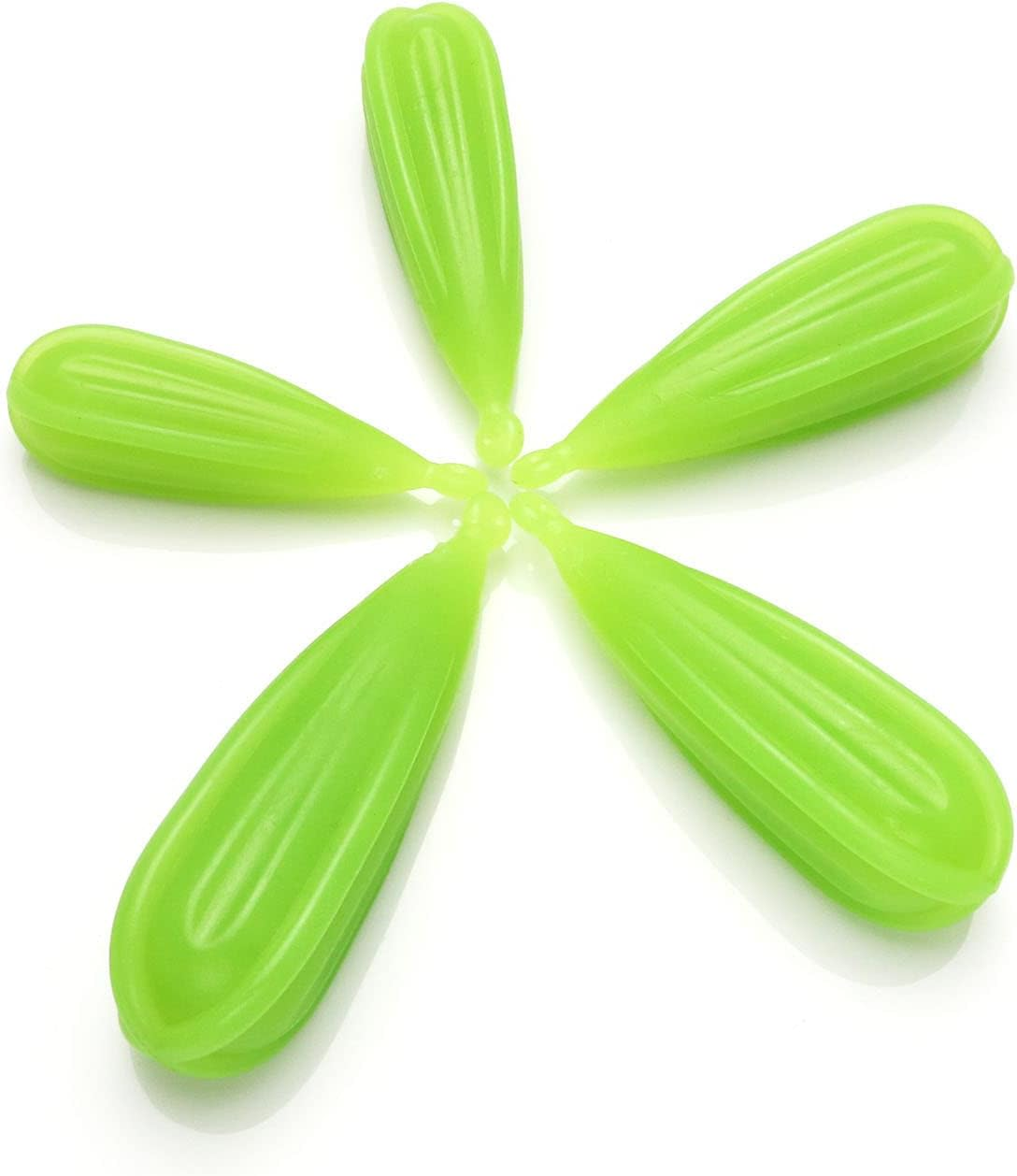 DGHAOP 5IN1 Fishing Practice Casting Plugs Suitable for Improving Casting Skill, 5 Mixed Sizes Luminous Bait Casting Practice Plug 7/10/12/15/20G