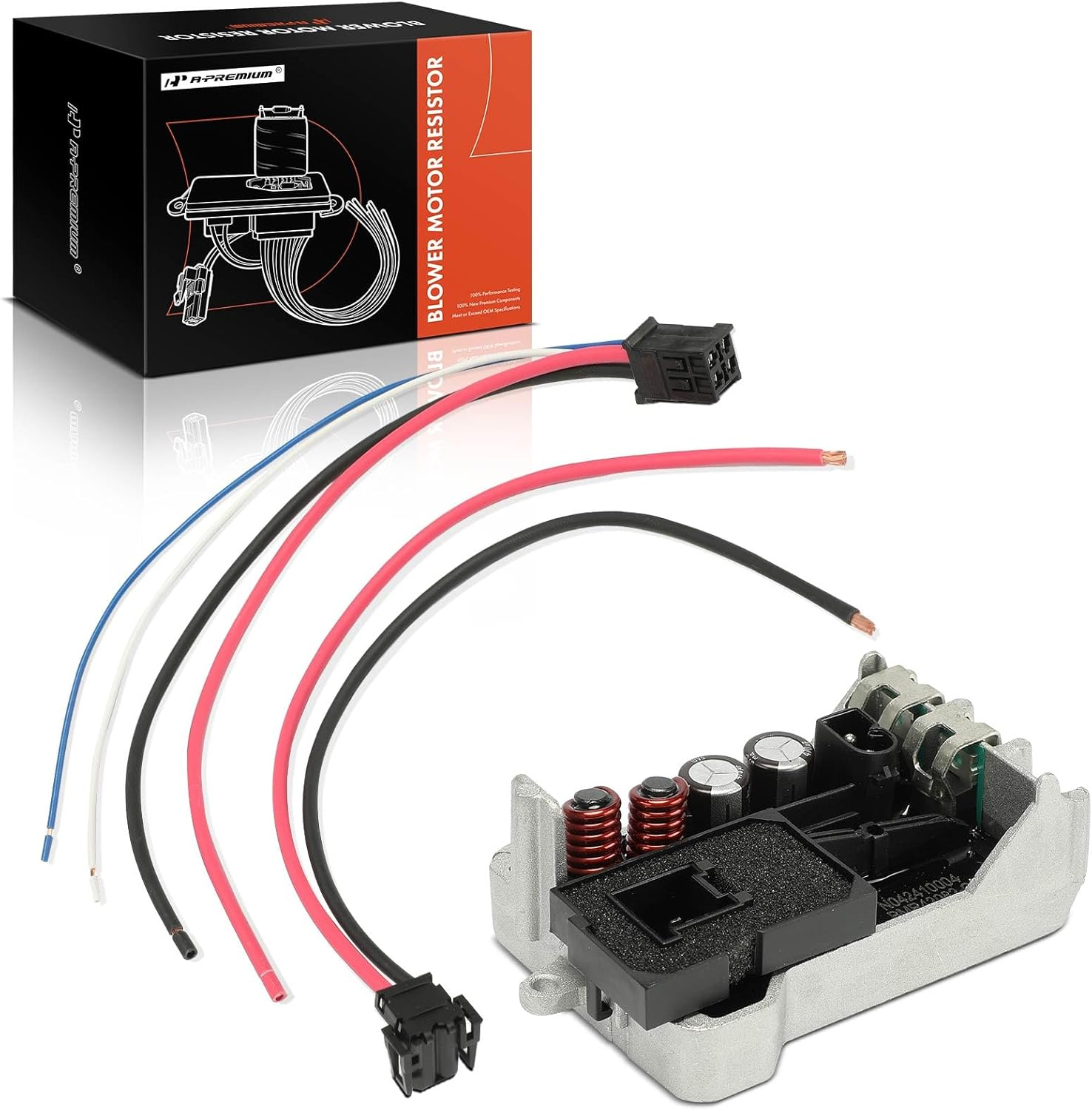 A-Premium HVAC Blower Motor Resistor Compatible with Mercedes-Benz Vehicles - C200, C230, C240, C280, C320, C350, E320, E350, E500, S320, S350, CLS350, CLS500, G500, SL500, SLK200, CL500, CLK280 image number 5